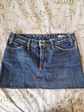Levi's Blue Denim Mini Skirt